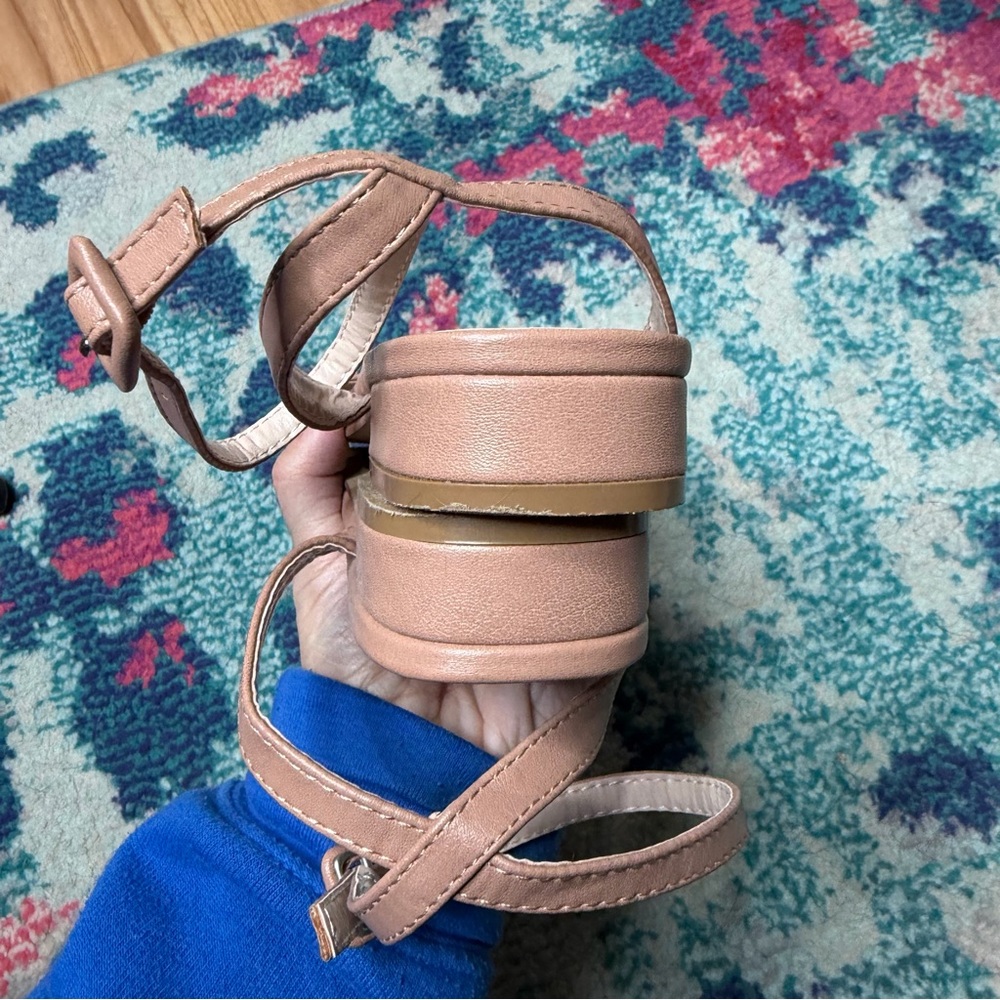 Lulus Darryian Light Nude Ankle Strap Flat Sandals - Picture 5 of 6